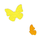 飾り:蝶2匹