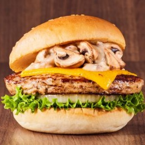 マッシュルームチーズバーガー ～ポルチーニクリーム