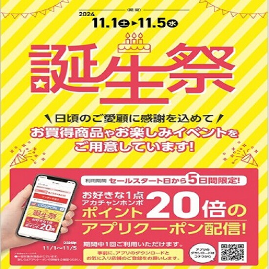 誕生祭　開催!!