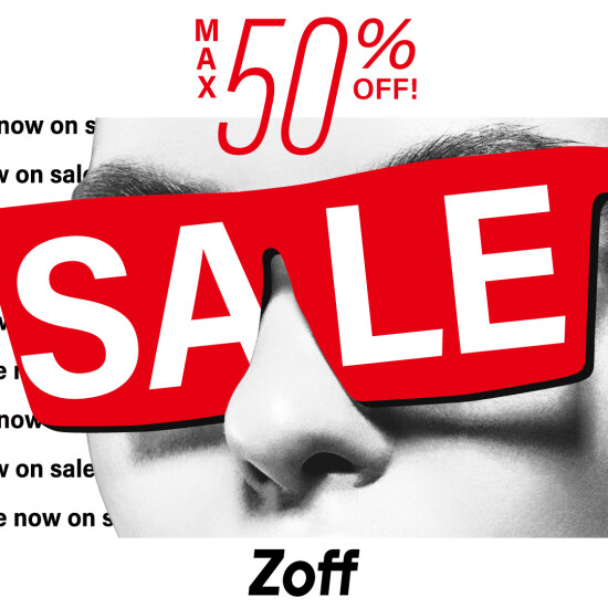 SALE期間中フレームやサングラスが最大50％OFF