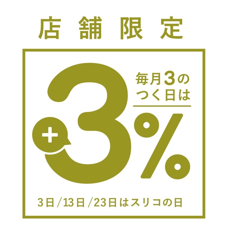 ３の付く日はスリコの日⚐⚑