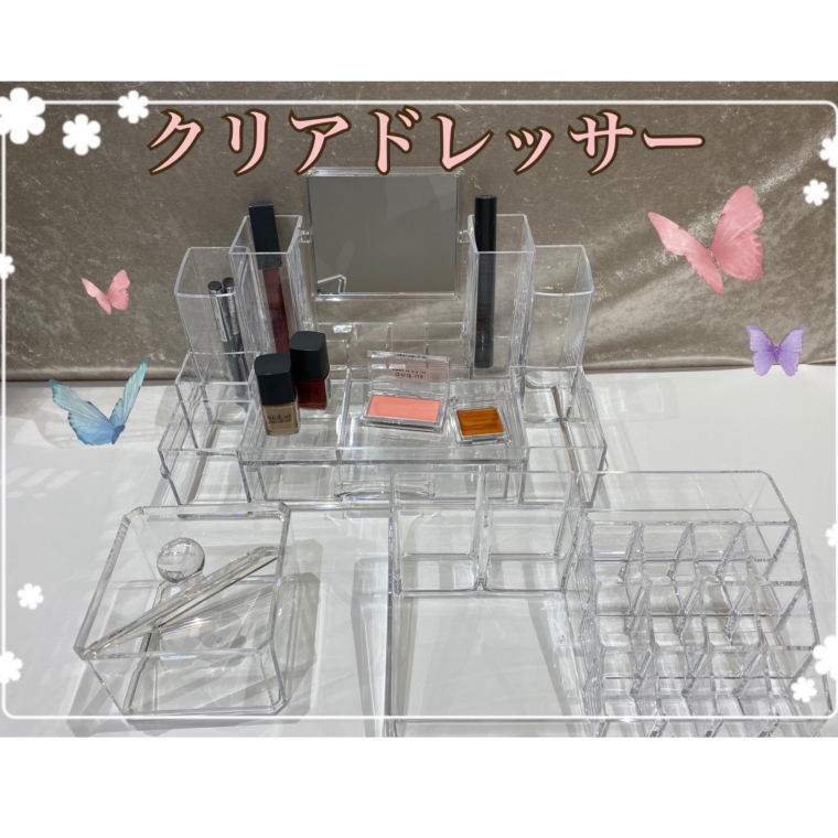 クリアドレッサー収納入荷 ３coins ショップニュース カラフルタウン岐阜