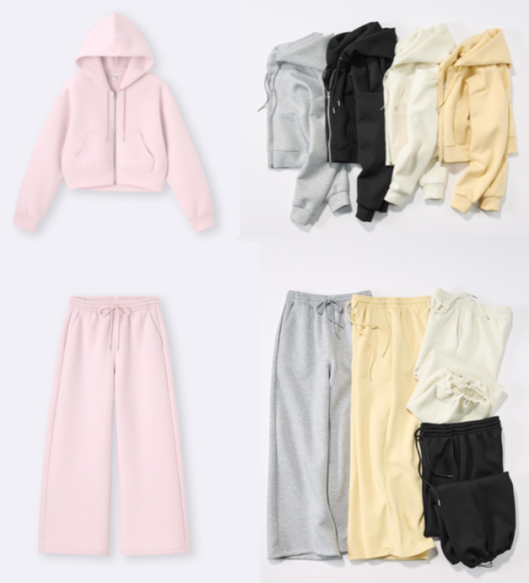 SNSでも話題🔥！ピンクコーデ🎀【GU パフスウェット】